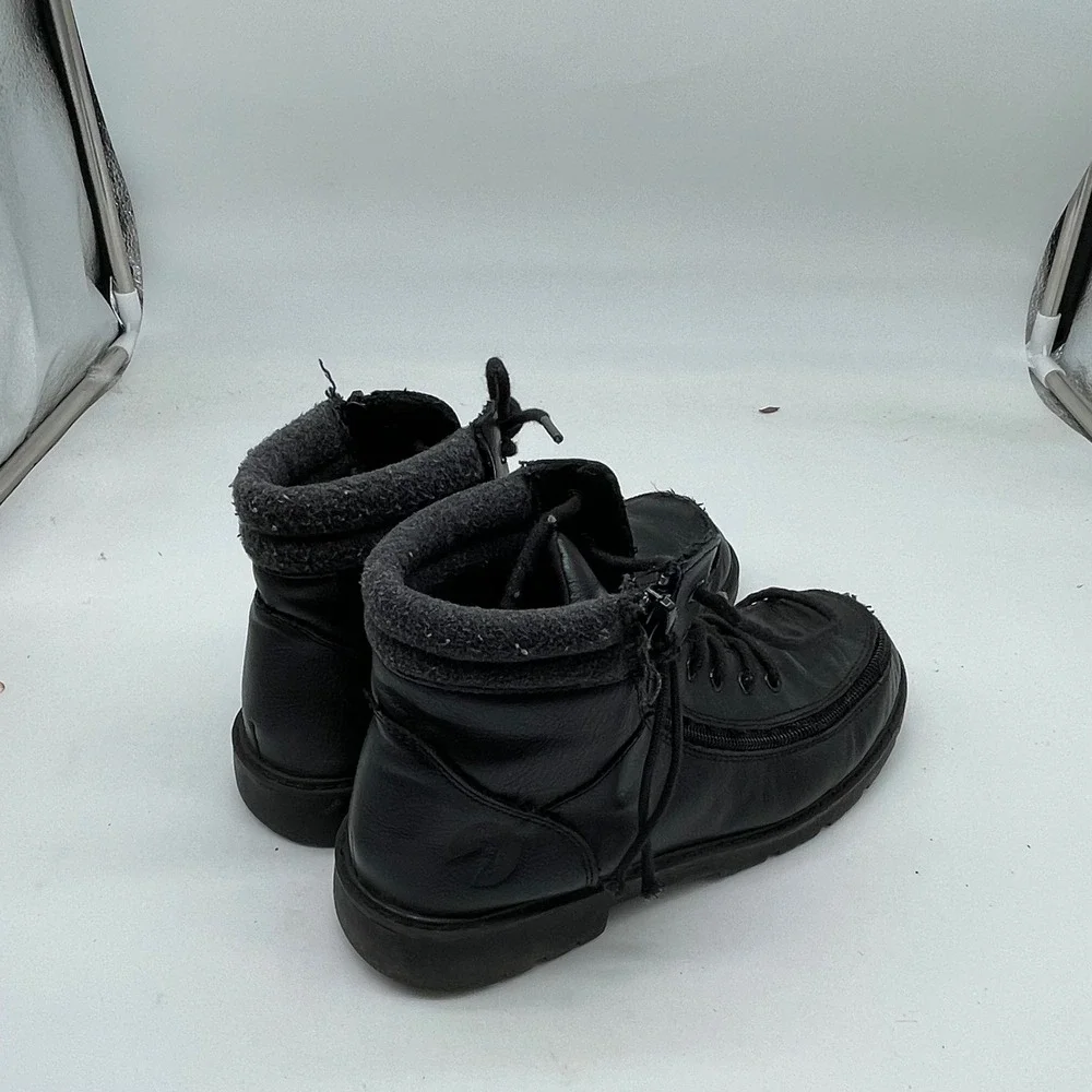 Billy Footwear Kids Boot Lugs Black High Top Zip Up Boots BK21315-001 Size 3M